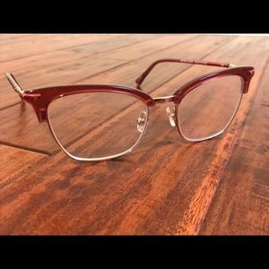 Gold and Cherry glasses frame from Bon Look.